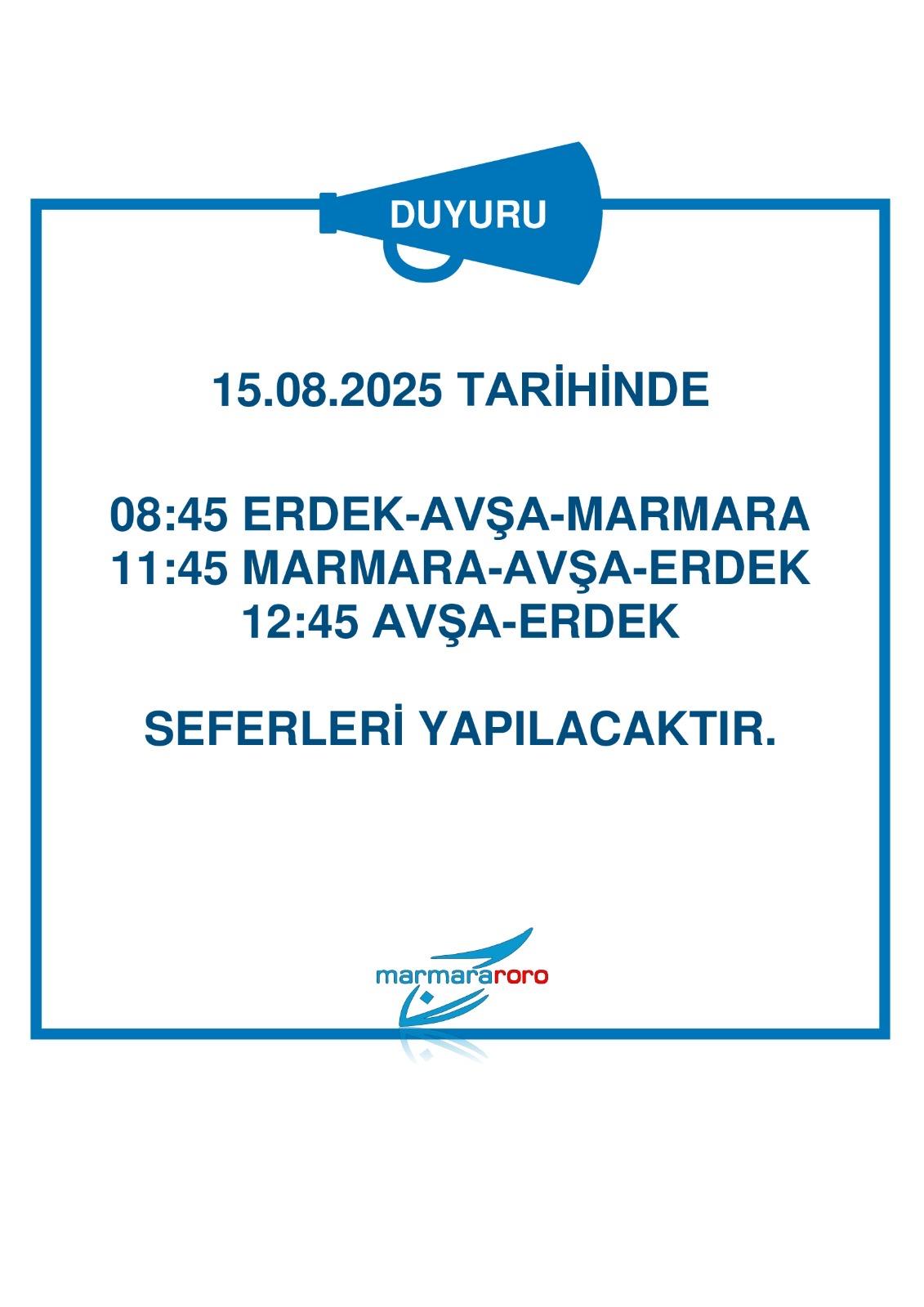 marmara roro seferler 