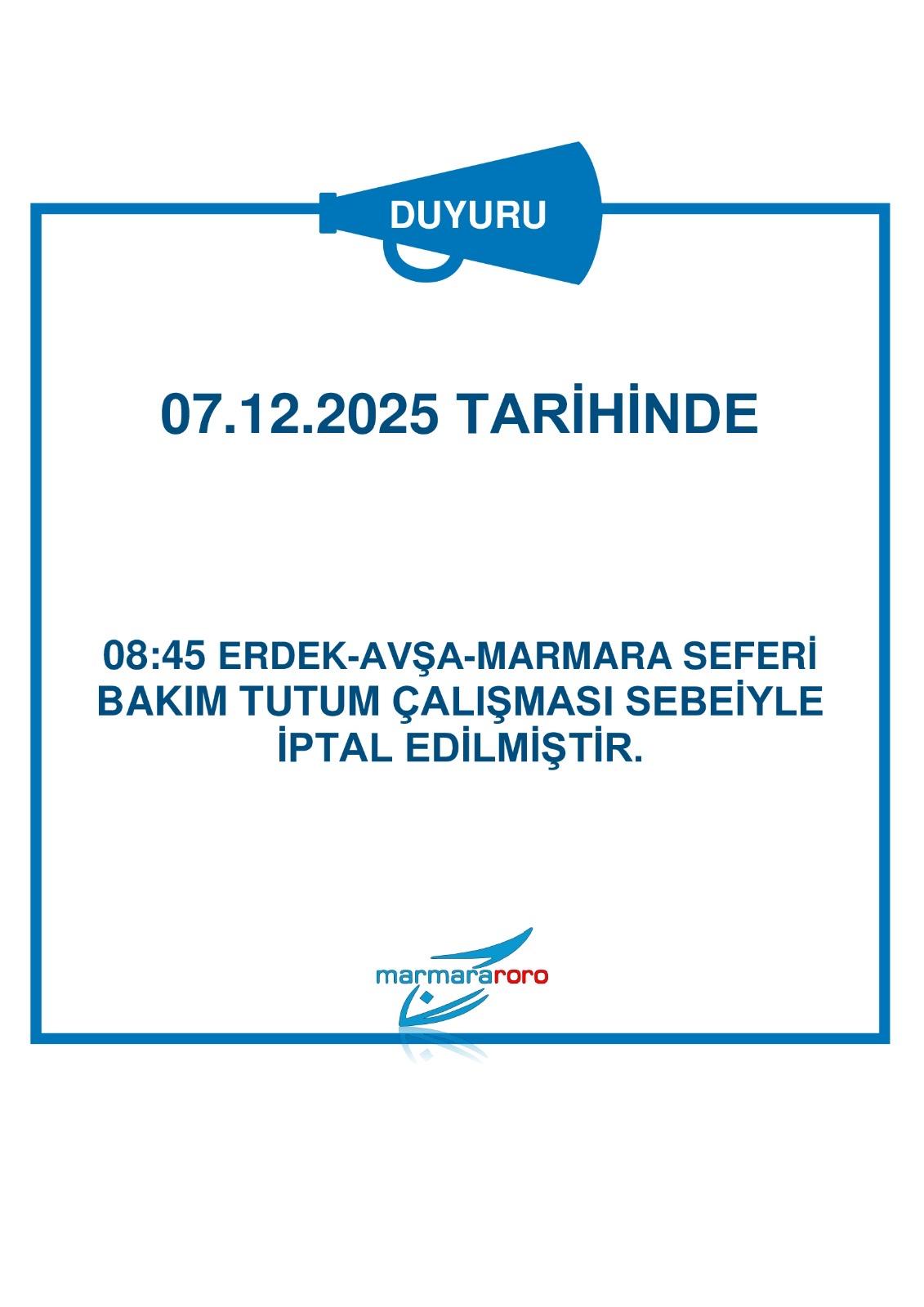 marmara roro seferler 