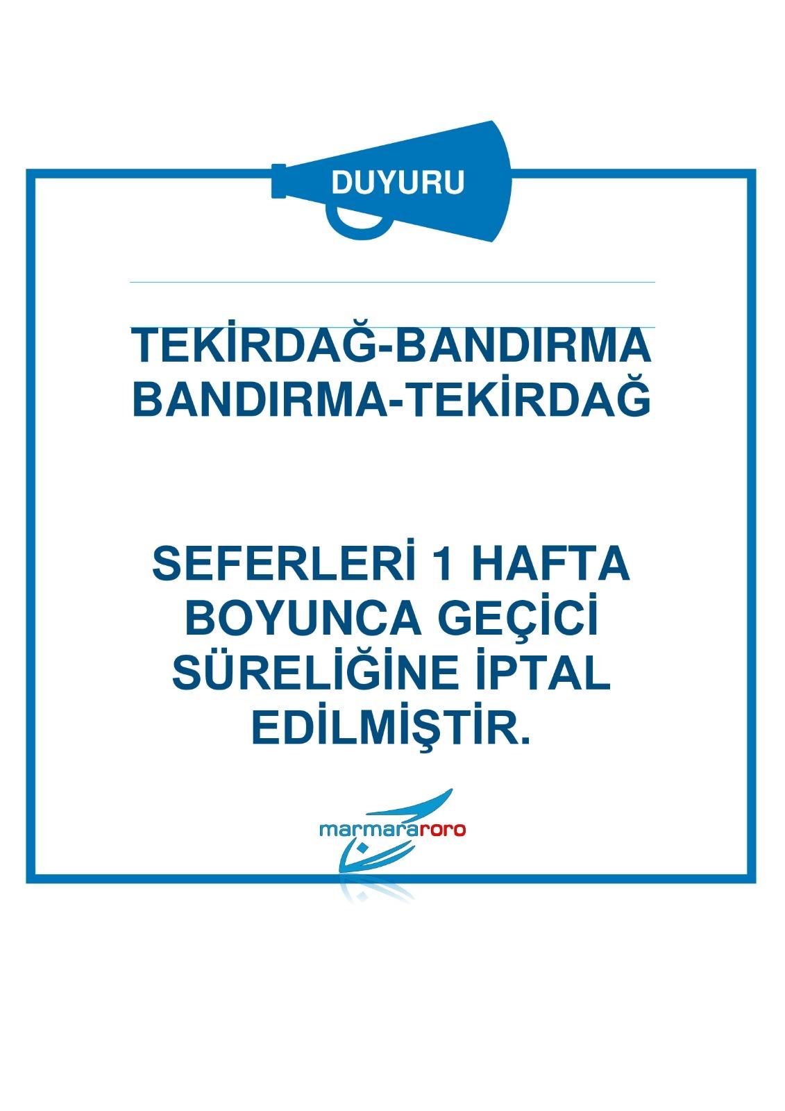 marmara roro seferler